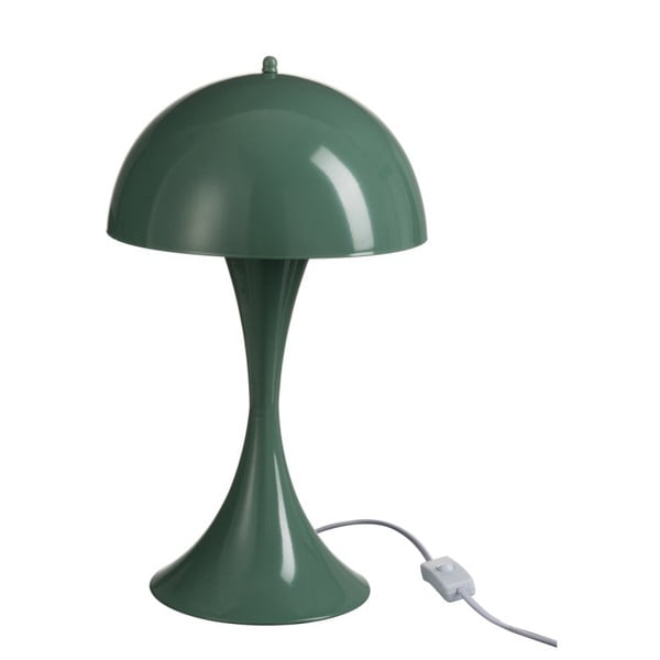Tmavozelená stolová lampa J-Line Mushroom