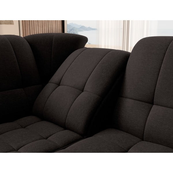 Hnedá rozkladacia/s úložným priestorom rohová pohovka (ľavý roh/do L) Sado – ELTAP-image-1