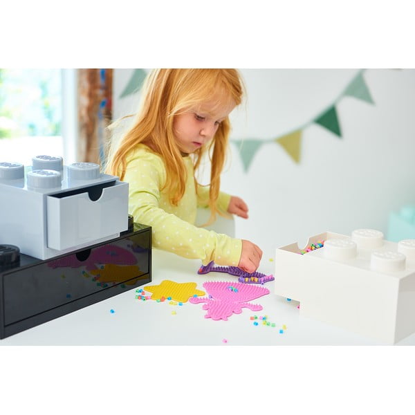 Čierny stolový box so zásuvkou LEGO® Brick, 31,6 x 11,3 cm-image-1