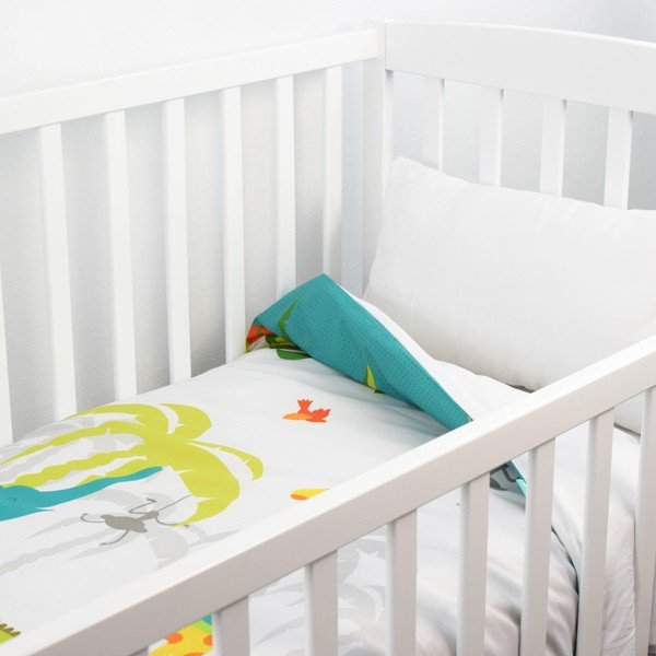 Detská prikrývka a obliečka na vankúš Baleno ZOO, 100 × 130 cm-image-1