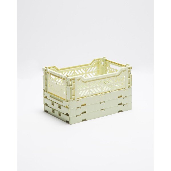 Súprava 3 žltých úložných boxov Little Nice Things Caja-image-1