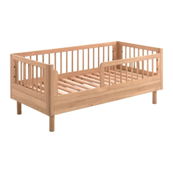 Postieľka z dubového dreva v prírodnej farbe 70x140 cm Forrest - Vipack