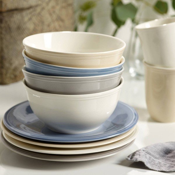 12-dielny béžový set riadu na raňajky Like by Villeroy & Boch Group-image-1