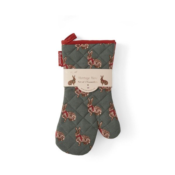 Bavlnené kuchynské rukavice v súprave 2 ks Heritage Hare – Cooksmart ®