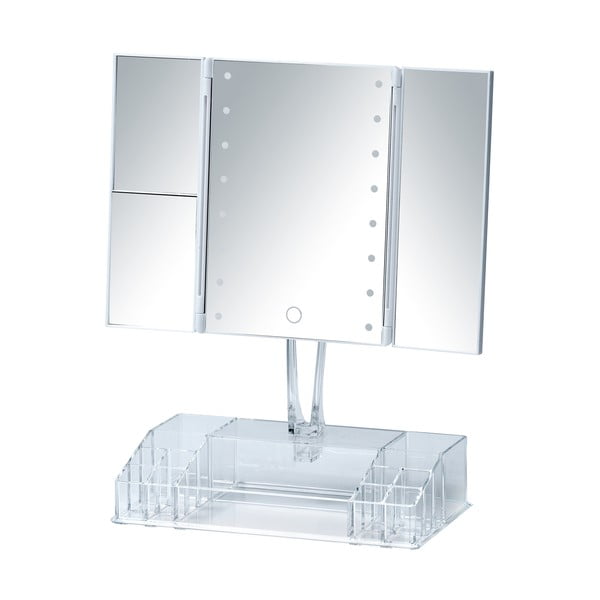 Kozmetické zrkadlo s osvetlením/zväčšovacie (3x) 34,5x39 cm Fanano – Wenko