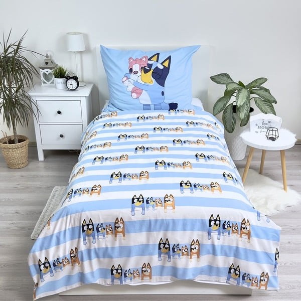 Bavlnené detské obliečky na jednolôžko 140x200 cm Bluey – Jerry Fabrics-image-2