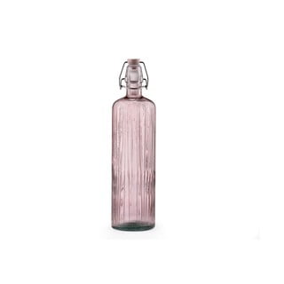 Ružová sklenená fľaša na vodu Bitz Kusintha, 1,2 l