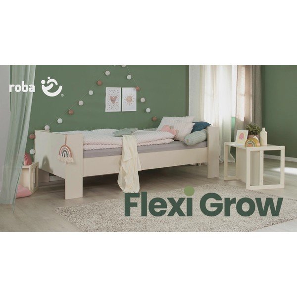 Béžová poschodová detská posteľ bez roštu 90x200 cm Double – Roba-image-4