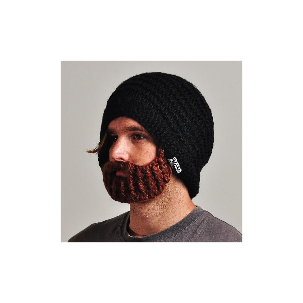 Čierna čiapka s odopínateľnou bradou Beardo Original