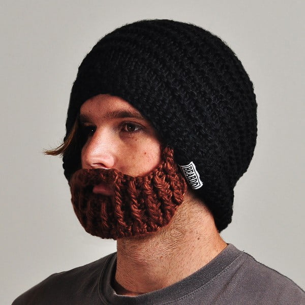 Čierna čiapka s odopínateľnou bradou Beardo Original