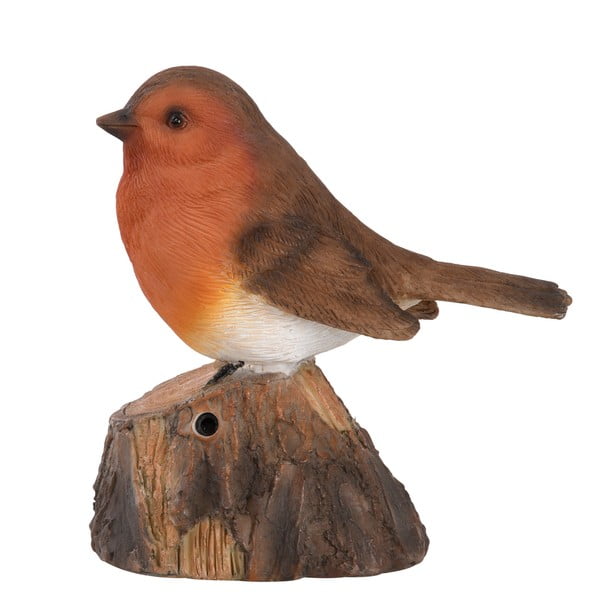 Polyresinová záhradná soška spievajúci vtáčik – Esschert Design-image-1