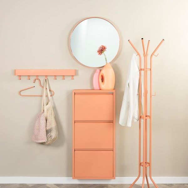 Kovový vešiak v lososovej farbe ø 40x170 cm Jessy – Spinder Design-image-1