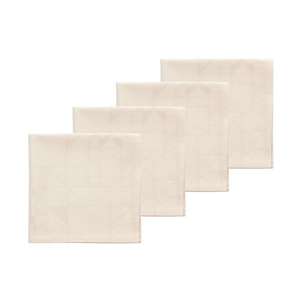 Textilné obrúsky v súprave 4 ks Star Damask – Södahl