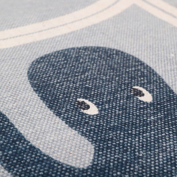 Detský bavlnený ručne vyrobený koberec Nattiot Little Deep Blue, ø 120 cm-image-4