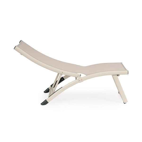 Béžové kovové záhradné ležadlo Taylor – Bizzotto-image-3