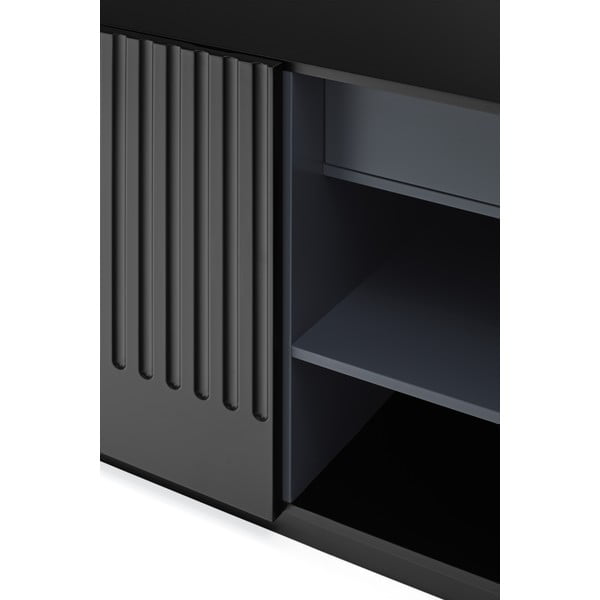 Čierny príborník Teulat Doric, šírka 150 cm-image-1