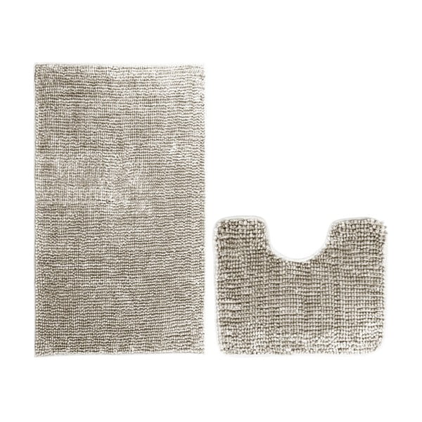 Súprava 2 béžových kúpeľňových predložiek AmeliaHome Bati