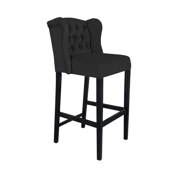 Čierna barová stolička Mazzini Sofas Roco