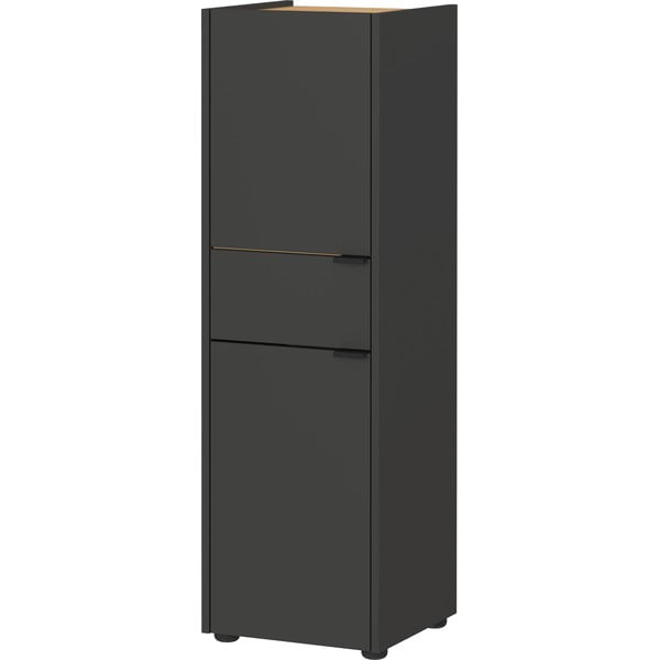Antracitová vysoká kúpeľňová skrinka 34x111 cm Forano – Germania-image-1