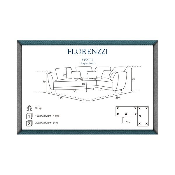 Hnedosivá pohovka Florenzzi Viotti, pravý roh-image-4