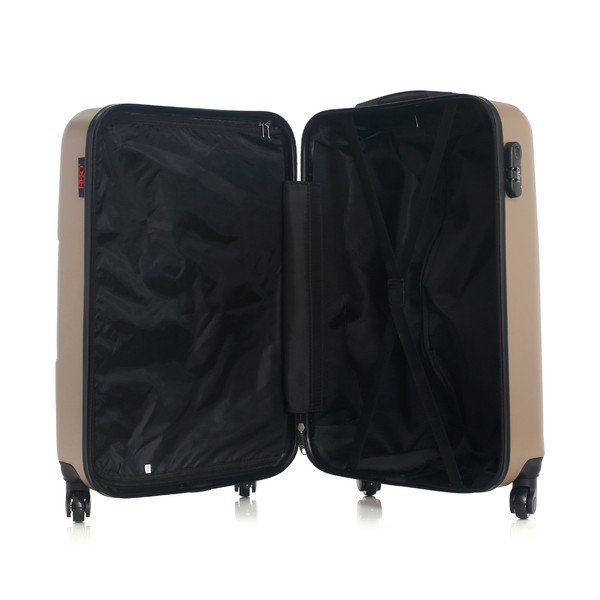 Cestovní kufor v zlatej farbe na kolieskach Hero Coronado, 61 l-image-1