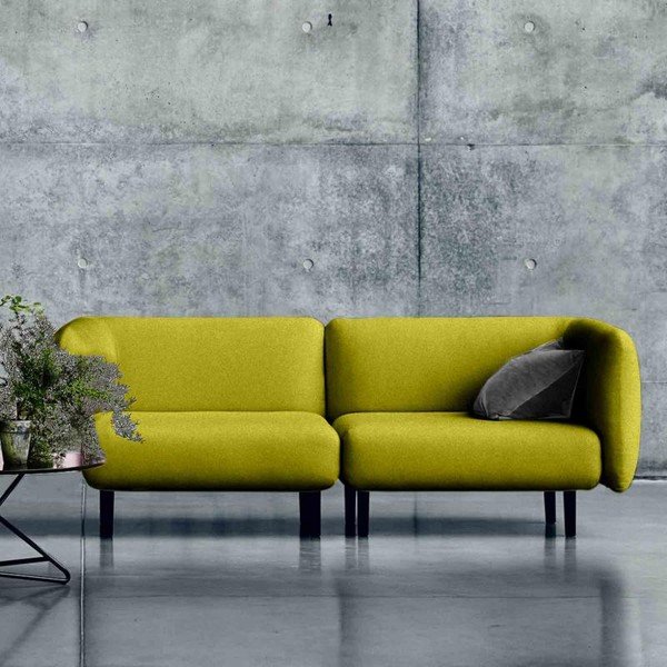 Žltá pohovka Softline Elle, 230 cm-image-2