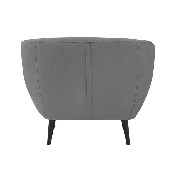 Sivé kreslo Mazzini Sofas Toscane, čierne nohy-image-3