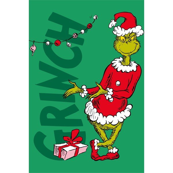 Zelená detská deka z mikroflanelu 100x150 cm Grinch – Jerry Fabrics