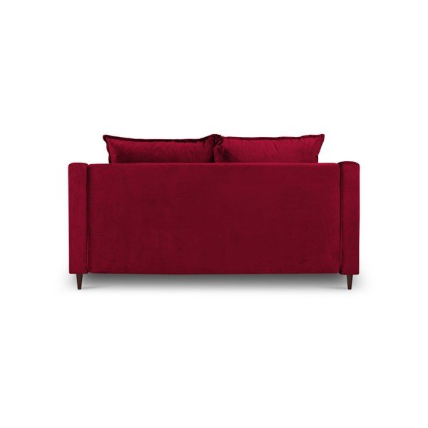 Červená zamatová pohovka Mazzini Sofas Freesia, 150 cm-image-3