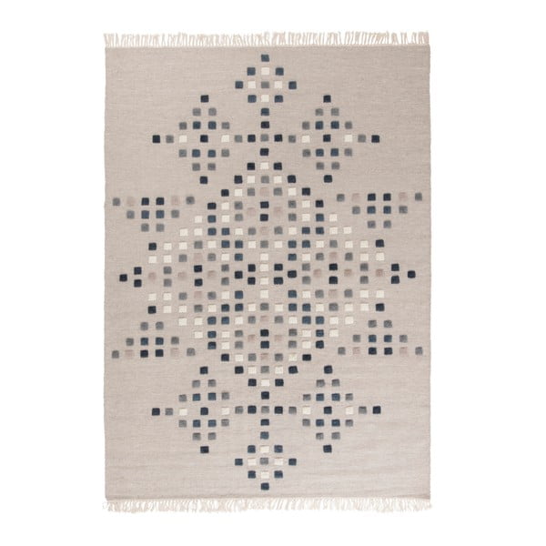 Svetlosivý ručne tkaný vlnený koberec Linie Design Padova, 200 × 300 cm