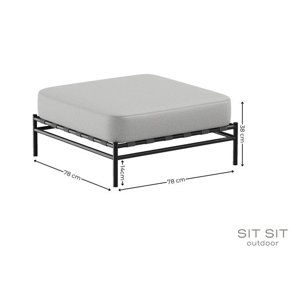 Svetlosivá záhradná podnožka Dandy – Sit Sit-image-4