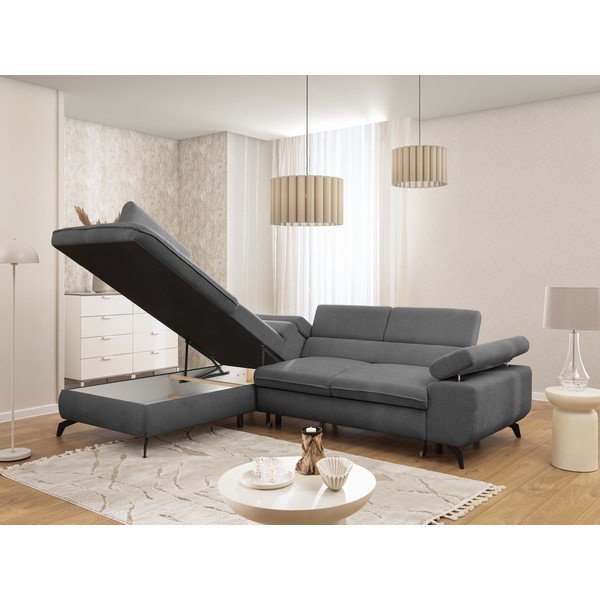 Sivá ženilková rohová pohovka (ľavý roh/do L) Marbeya  – Ropez-image-4