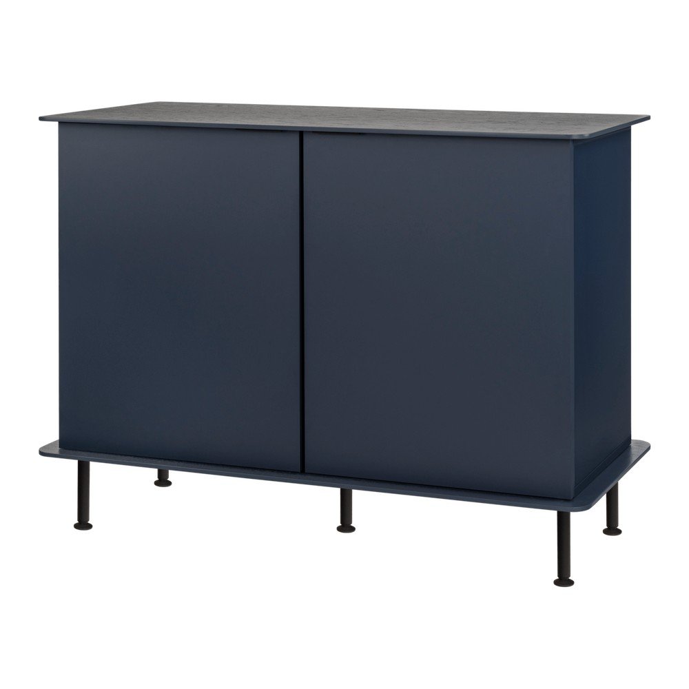 E-shop Tmavomodrá komoda s otvorom pre káble 120x88x50 cm Suumo – noo.ma