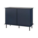 Tmavomodrá komoda s otvorom pre káble 120x88x50 cm Suumo – noo.ma