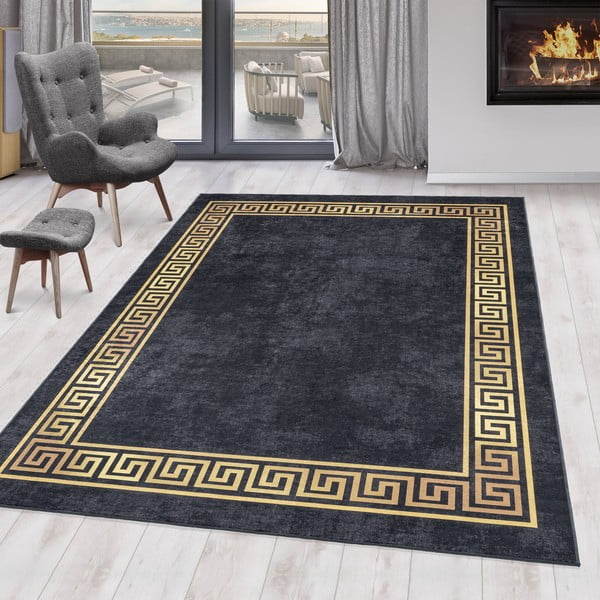 Antracitový prateľný koberec 160x230 cm Fiesta – Ayyildiz Carpets-image-1