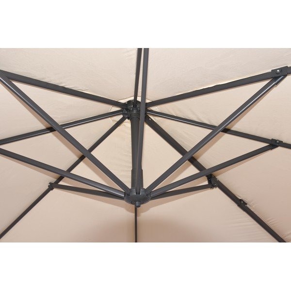 Krémový slnečník 300x300 cm Deluxe – Garden Pleasure-image-2
