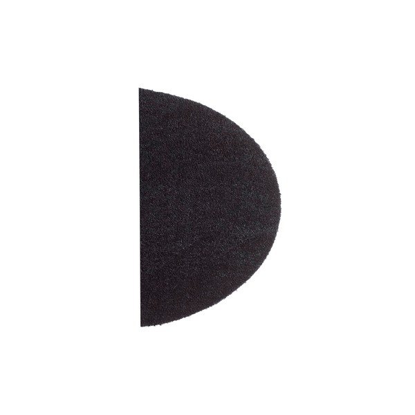 Čierna rohožka Hanse Home Soft and Clean, 75 x 50 cm