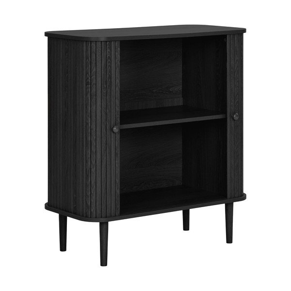 Čierna komoda z borovicového dreva 80x87x40 cm Nikko – House Nordic-image-3