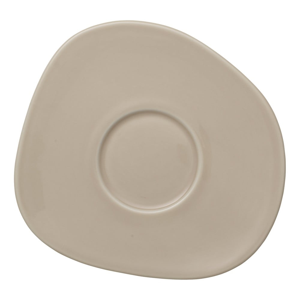 Krémovo-béžový porcelánový tanierik Like by Villeroy & Boch, 17,5 cm