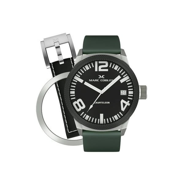 Pánske hodinky Marc Coblen s remienkom a ozdobou ciferníku naviac P14