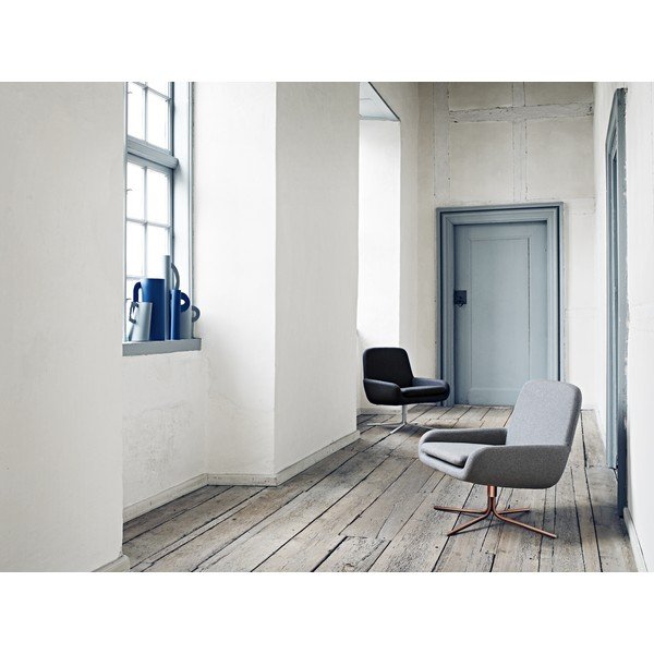 Antracitovosivé otočné kreslo Softline Coco Swivel-image-1