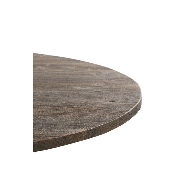 Okrúhly jedálenský stôl v čiernej a tmavohnedej farbe s doskou z akácie ø 120 cm Turi – Light & Living-image-4