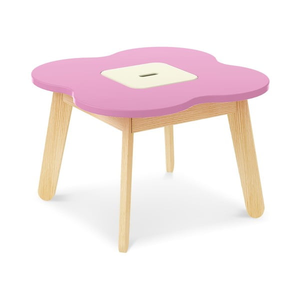 Ružový detský stolík s úložným priestorom Timoore Simple Play
