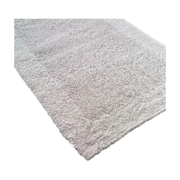Biela predložka do kúpeľne Confetti Natura Heavy, 70 × 120 cm