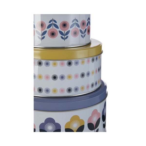 Dekoratívne kovové úložné boxy s vekom v súprave 3 ks Joni – Premier Housewares-image-3
