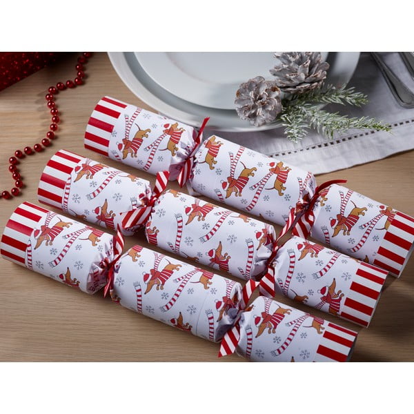 Vianočné crackery v súprave 6 ks Racing Sausage Dog – Robin Reed-image-1