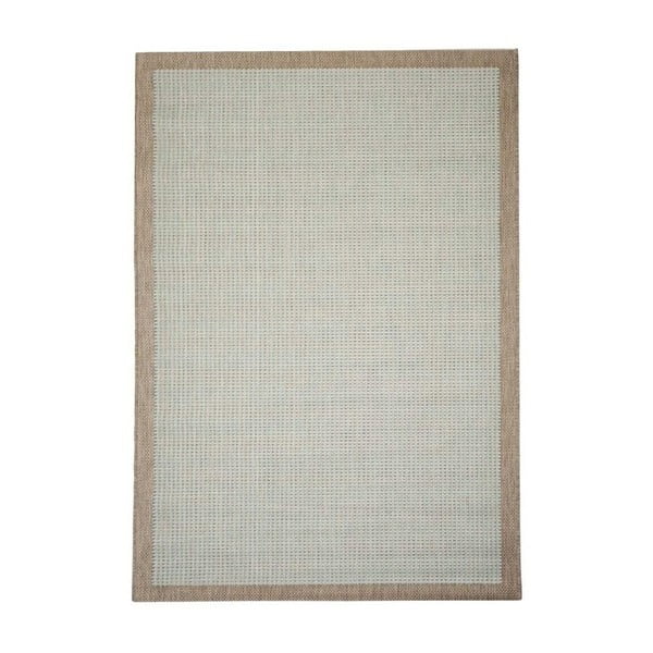 Hnedo-modrý vonkajší koberec Floorita Chrome, 135 × 190 cm