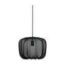 Čierne závesné svietidlo s textilným tienidlom ø 40 cm Plumeria – Light & Living