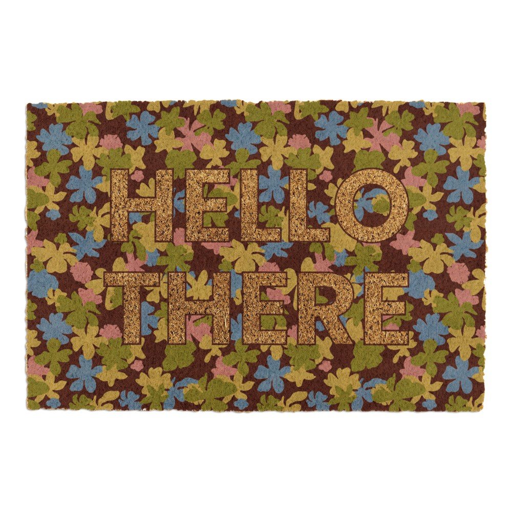 Rohožka z kokosového vlákna 40x60 cm Hello There – Artsy Doormats