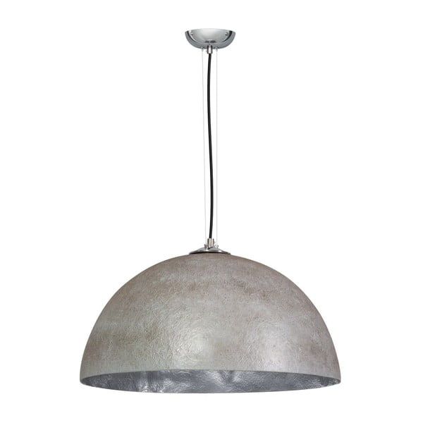 Sivo-strieborné stropné svietidlo ETH Mezzo Tondo, ⌀ 50 cm